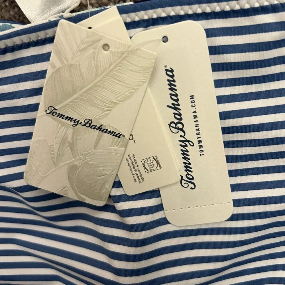Tommy Bahama Womens Reversible Hipster Swim Bottom Size XS Art of Palms NWT $79